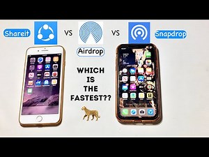 Airdrop vs Shareit vs Snapdrop - Which is the fastest?