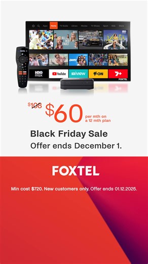 223K views | The best Black Friday deals are orange  ✅ Watch over 50 sports live ✅ The latest drama and entertainment ✅ Foxtel Originals and Lifestyle ✅ And HBO Max included Offer ends 01.12.2025. | Foxtel | Facebook
