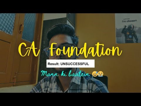 CA Foundation Jan 2026 Result (Unsuccessful) | My Honest Reaction