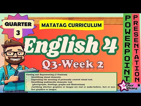 English 4 Quarter 3 Week 2 - Identifying visual elements MATATAG PowerPoint #grade4matatag