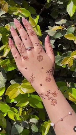 minimal mehendi design 😍 🌿✨#trending #shot #viral #tiktok #video