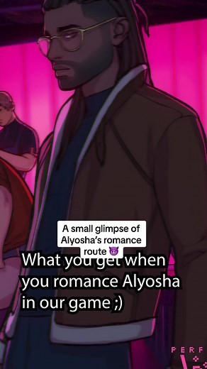 Share the one bed with Alyosha in Love Shore! Our newly released cyberpunk visual novel with dating sim elements! #loveshoregame #visualnovels #datingsimgames #datingsim #otomegame