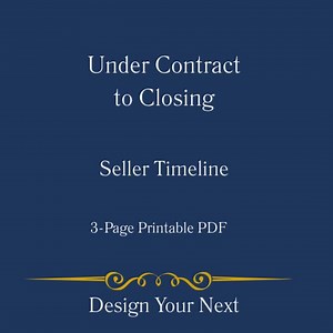 Under Contract to Closing Seller Timeline | Final Steps of the Home Sale Process | Seller Guide | Printable PDF - Etsy Canada