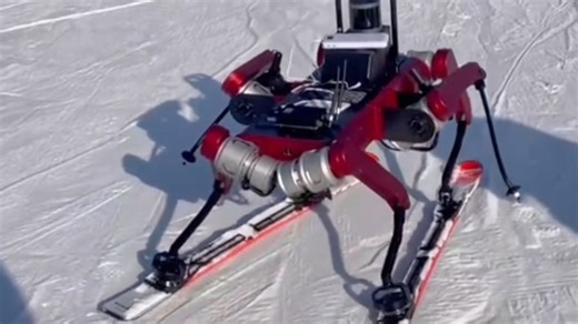 Chinese Team Develops "Skiing Robot" With Intelligent Recognition Capable of Navigating Crowded Slopes