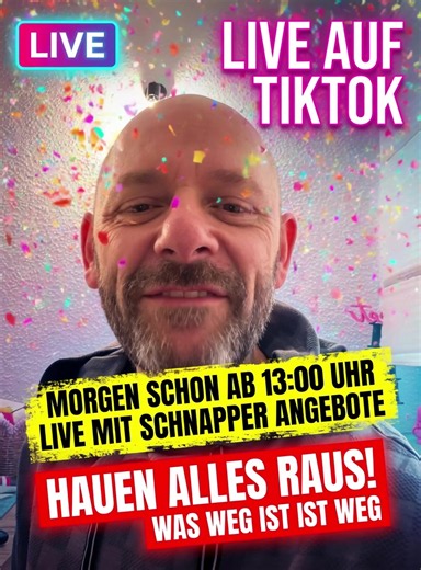 Morgen Live ab 13:00 Uhr – Große Schnäppchen & Live Shopping Angebote