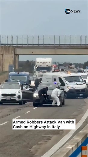 Mir News on Instagram: "🚨BREAKING: 🇮🇹Armed robbers attack cash van on Italian highway; two suspects arrested. An armed gang staged a dramatic daylight attack on a cash-in-transit van on a highway between Brindisi and Lecce in southern Italy, police confirmed. Masked suspects used vehicles to block the road, set fires, detonated an explosive device and exchanged shots with Carabinieri in an attempt to stop and raid the armoured van. ￼ The robbers fled the scene after their attempt was thwarted