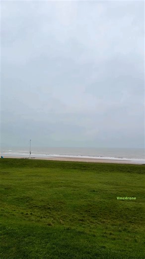 The Rhyl sea is currently rough and unsuitable for small boats. #highlight #everyone #followers | Vmc Drone