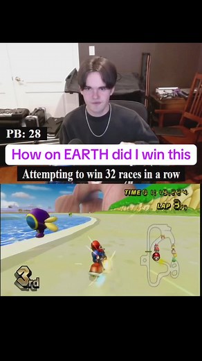 Crazy clutch #mariokart #mariokartwii #gaming #wii #nintendo #fyp #funny #rage #tjmatt