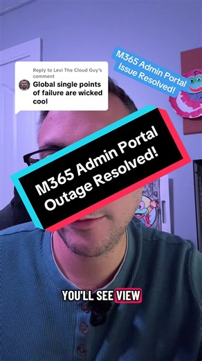 M365 Admin Portal Issue Resolved - Quick Update
