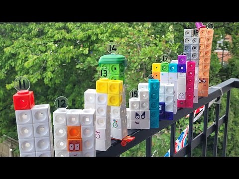 Mathlink Cubes Numberblocks 11 to 20 | Unboxing & Building with Cards | With Arham Ejaz