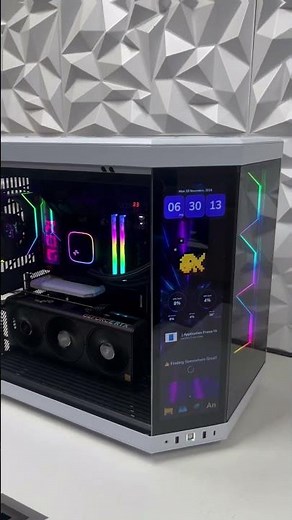 Hyte y70 touch screen build with asus 4080 super and 9800X amd