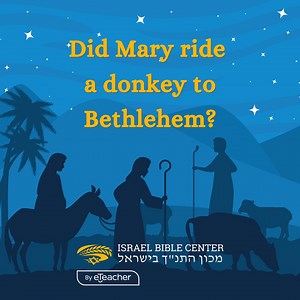 We receive that question quite often! Did Mary ride a donkey to Bethlehem? 🤔 With over 60 courses, we tackle various questions about the Bible, including entire courses dedicated to debunking popular misconceptions. Let's clarify this one thing here, shall we? | Israel Bible Center