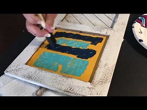How to Paint a Wood Sign using a Cricut Stencil