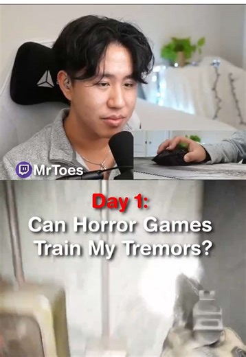 Day 1: Playing Horror Games to Train my Tremors #tremors #mrtoes #valorant #chuxie