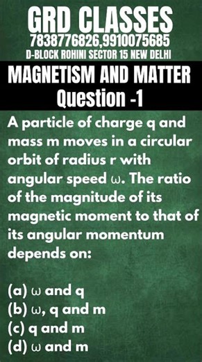 Physics 12 | CH-5 | #magnetism #magnetismandmatter