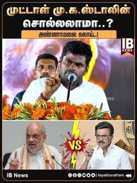 முட்டாள் மு.க.ஸ்டாலின் சொல்லலாமா..? அண்ணாமலை கலாய்..! | Annamalai | BJP | MKStalin | DMK |