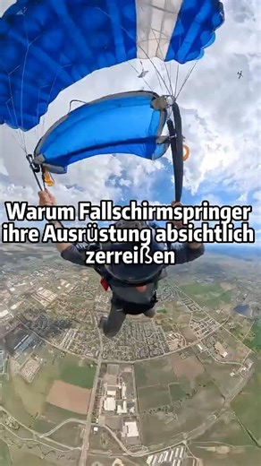 Warum Fallschirmspringer ihre Ausrüstung absichtlich zerreißen 🪂💡#FallschirmWissen