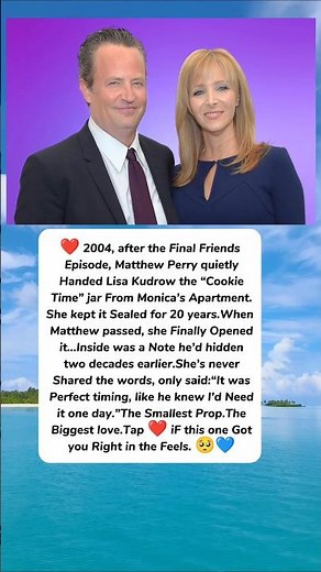Matthew Perry’s Sweet Goodbye Gift to Lisa Kudrow 💔🍪 #shortvideo
