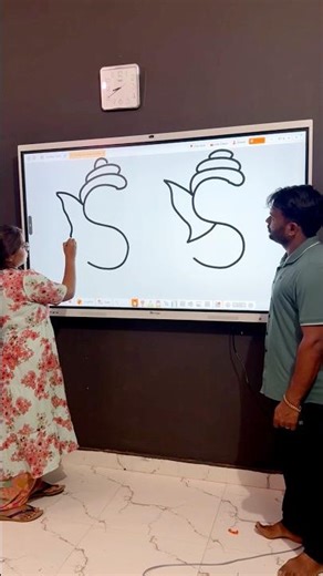 SS = Sister Drawing lord Ganesha ji step by step for beginners #art #shorts