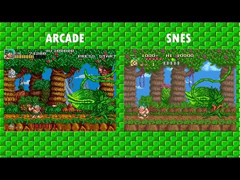 Arcade Vs SNES - Joe & Mac