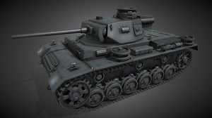 Panzerkampfwagen III AUSF. J German Medium Tank - 3D model by Totem Studio (@totemstudio3dcreation)