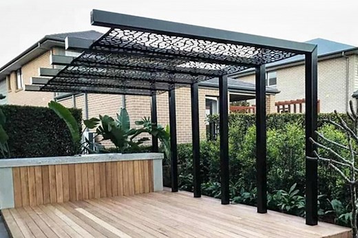 Decorative Laser-Cut Metal Pergola Panels with Latest Design In 2024 | TBK Metal