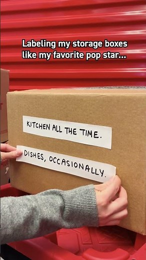 Labeling My Storage Boxes Like My Favorite Pop Star
