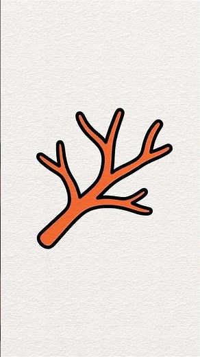 Tree Branch Art Drawing | Easy & Beautiful Tutorial 🌿