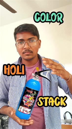 HOLI COLOUR STACK ll SNOW SPRAY #holi #holispecial