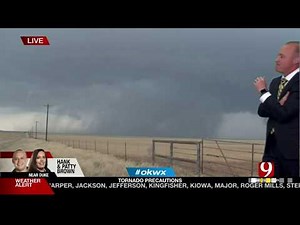 5/18/17 1:53 PM Tornado Warning & Hail Storms In Oklahoma