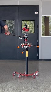 Poking fun at the bear .. err spring compressor 😳 Change your springs safely, happy Friday! 😎 #eibach #teameibach #tools #machine #springs #eibachsprings #suspension #diy | Eibach