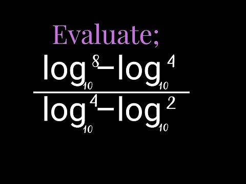 How To Solve Division In Logarithm