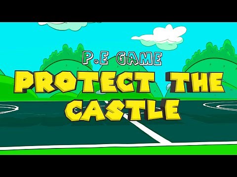Play this THRILLING throwing & defence PE game with your students: 'Protect the Castle'