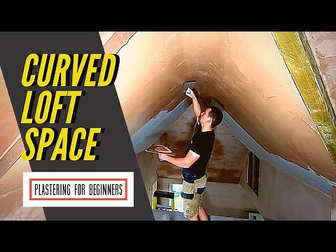 Plastering A Curved Ceiling (CURVED LOFT SPACE) | Plastering Tips & Tricks