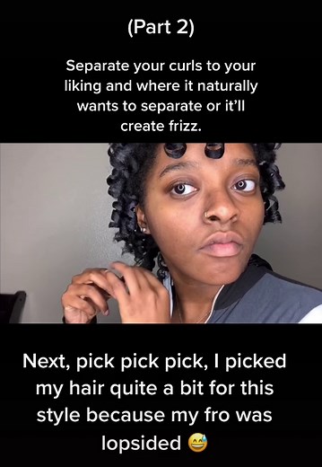 Part 2 to my perm rod set tutorial! 🌺 #fyp #naturalhair #type4hair #permrodset #edges #makeup #blackqueen #tutorials