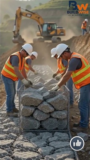 Gabion Retaining Walls: The Smart Way to Control Water & Prevent Slope Failure.#BuildWiseAcademy
