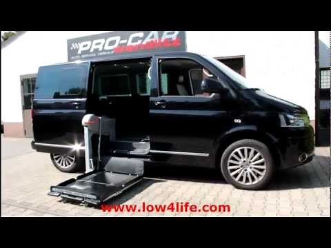 VW T5 GP behindertengerechter Umbau mit Rollstuhllift Fiorella F300 und Schiebetürerweiterung