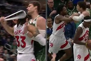 Noche de peleas en la NBA: le arranca la cinta de la cabeza y se desata una ira incontrolable