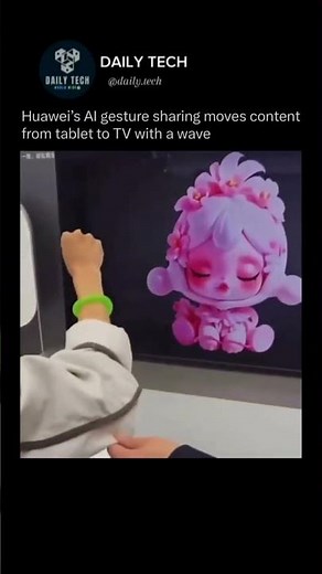 Grab and Send: Huawei's AI Gesture Sharing.
