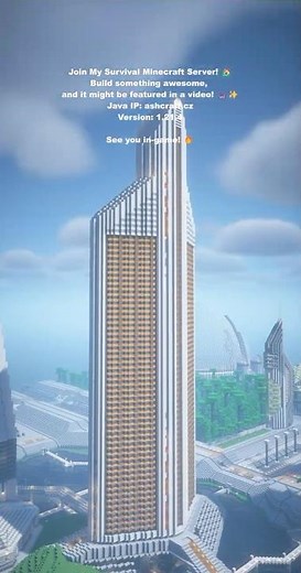 Futuristic build in Minecraft! #minecraftbuild