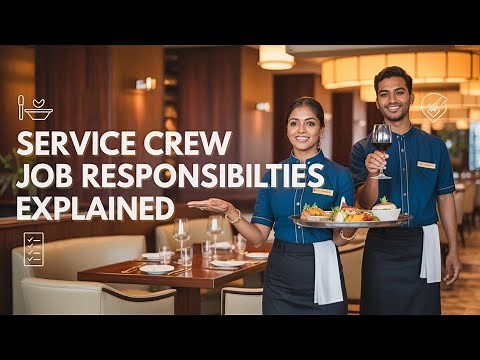 Service Crew Job Responsibilities || How To Work Service Crew || Hotel Or Restaurant Job Interview