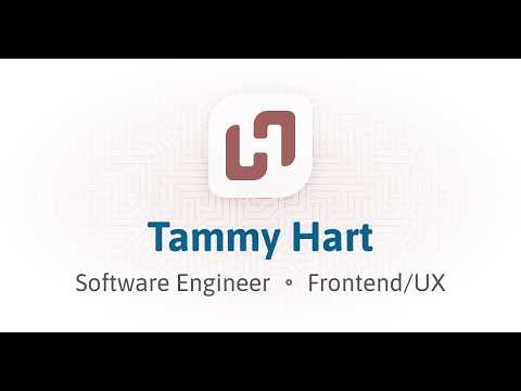Tammy Hart: Software Engineer • Frontend/UX