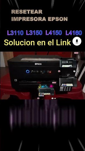 Reset Epson L3110 L3150 L4150 L4160 printer