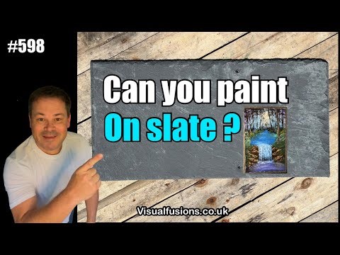 Slate Oil painting - Did it work ? Full Tutorial 598 