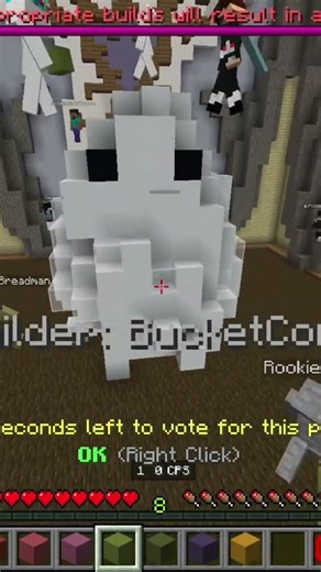 Building a Legendary Ghost! 👻 (Minecraft Build Battle) #shorts #minecraft #building