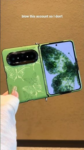 🌿 Aesthetic Green Butterfly Foldable Phone Case #short