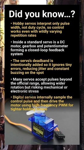 Servo motor insights: feedback pulses, deadband tuning and hidden analog control behavior