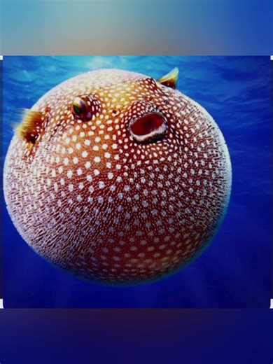 Puffer Fish, incredible A perfect Geometry skeleton