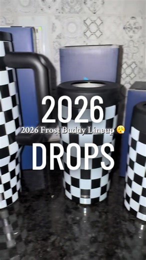 You’re the first to see them! More checkered prints are available! #frostbuddy #checkeredprint #togobuddy #newyearnewme #hydrationgoals