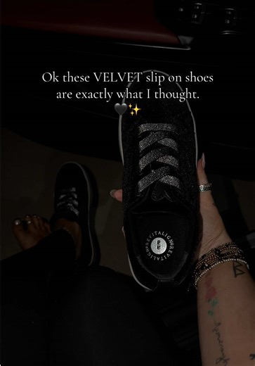 Qvc Velvet Slip on shoes for women 🖤✨